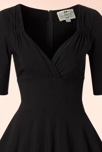 50s Trixie Doll Swing Dress In Black 7 50s Trixie Doll Swing Dress In Black - Image 5