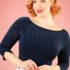50s Addicted Sweater In Night Blue -King Louie Shop 105653 Dancing Days by Banned Sophie Top in Red 113 20 17787 20160308 00013W category