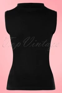 60s Trixie Top In Black 7 60s Trixie Top In Black - Image 5