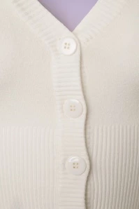 50s Overload Cardigan In Ivory White 7 50s Overload Cardigan In Ivory White - Image 5