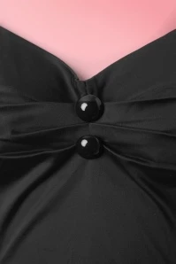 50s Dolores Doll Swing Dress In Black 10 50s Dolores Doll Swing Dress In Black - Image 8