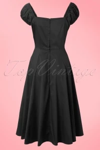 50s Dolores Doll Swing Dress In Black 11 50s Dolores Doll Swing Dress In Black - Image 9