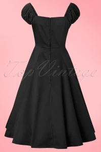 50s Dolores Doll Swing Dress In Black 7 50s Dolores Doll Swing Dress In Black - Image 5