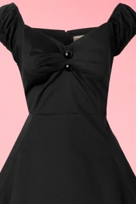 50s Dolores Doll Swing Dress In Black 9 50s Dolores Doll Swing Dress In Black - Image 7