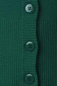 50s Dolly Cardigan In Dark Green 5 50s Dolly Cardigan In Dark Green - Image 3