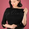 50s Addicted Sweater In Black 1 50s Addicted Sweater In Black -King Louie Shop 117804 Banned Addicted Boatneck Bow Top 113 20 17581 20151202 0006W category