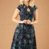 50s Proud Peacock Swing Dress In Midnight Blue -King Louie Shop 119138 Dancing Days By Banned Proud Peacock Swing Dress 102 39 19974 20161014 1 category