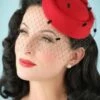 50s Judy Hat In Red -King Louie Shop 119374 Banned Judy Hat in Red 201 20 22218 01W category