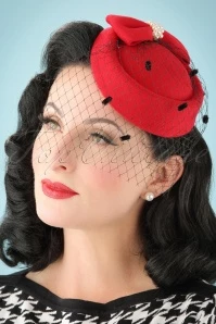 50s Judy Hat In Red -King Louie Shop 119374 Banned Judy Hat in Red 201 20 22218 01W category