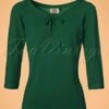 50s Pretty Illusion Top In Bottle Green -King Louie Shop 122365 Dancing Days by Banned Pretty Illusion Mustard Bow Top 113 80 23279 20171025 0003W category