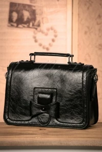 50s Scandal Office Handbag In Black