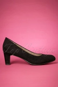 Tamaris 40s Sally Suedine Pumps In Black 6 Tamaris 40s Sally Suedine Pumps In Black - Image 4