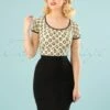 50s Polly Bengaline Skirt In Black -King Louie Shop 130044 Collectif Clothing Polly Plain Black Skirt 120 10 16177 6W category
