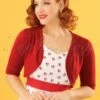 50s Hudson Bolero In Dark Red -King Louie Shop 130046 Dancing Days by Banned Hudson Bolero 20902 20170503 0007W category