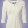 50s Pretty Illusion Top In Off White -King Louie Shop 131744 Dancing Days by Banned 50s Pretty Bow Top in White 133 50 24614 20180319 0005w category