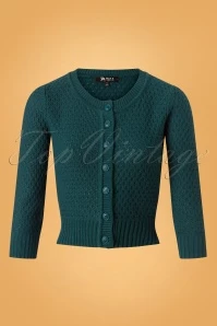 50s Jennie Cardigan In Peacock