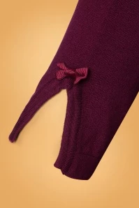 50s Addicted Sweater In Aubergine 5 50s Addicted Sweater In Aubergine - Image 3