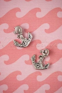 50s Anchor Earstuds In Silver 5 50s Anchor Earstuds In Silver - Image 3