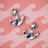 50s Anchor Earstuds In Silver -King Louie Shop 140011 ZaZoo Anchor Earrings 333 39 26989 08222018 005W category