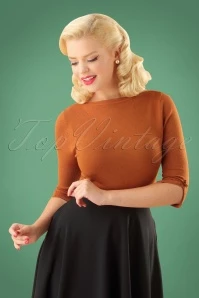50s Addicted Sweater In Brown