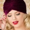 20s Warlock Velvet Turban Hat In Burgundy 2 20s Warlock Velvet Turban Hat In Burgundy -King Louie Shop 144483 Banned Warlock Turban Wine velvet 202 60 26151 07122018 002W category