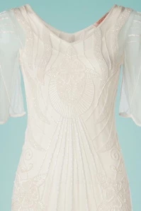 20s Kate Flapper Dress In Ivory 6 20s Kate Flapper Dress In Ivory - Image 4