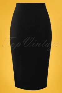50s Bella Midi Skirt In Black