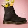 Dr. Martens 1460 Greasy Ankle Boots In Black