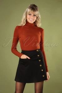 60s Beatrice Skirt In Black