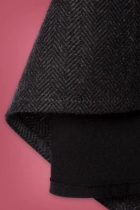 40s Shirley Swing Skirt In Herringbone Grey 5 40s Shirley Swing Skirt In Herringbone Grey - Image 3