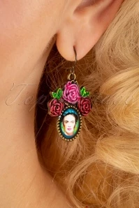 70s Frida Earrings In Antique Gold