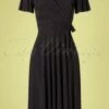 40s Irene Cross Over Swing Dress In Black -King Louie Shop 171914 Vintage Chic 33365 Swindress Black 40s Irene 012120 004W category