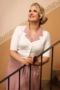 50s Overload Cardigan In Ivory White 3 50s Overload Cardigan In Ivory White