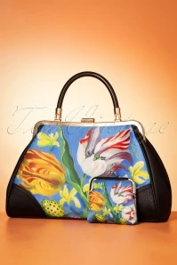 50s Ladybug Handbag In Blue 7 50s Ladybug Handbag In Blue - Image 5