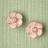 50s Small Rose Earstuds In Soft Pink -King Louie Shop 181852 Lovely 33512 Small Flower Pink Pearl Gold Earrings 07212020 0003 W category