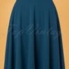 50s Sheila Swing Skirt In Petrol Blue