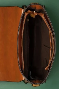 50s Scandal Office Handbag In Camel And Cognac 7 50s Scandal Office Handbag In Camel And Cognac - Image 5