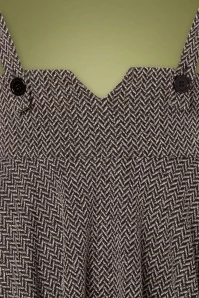 Vixen 40s Toyin Herringbone Swing Skirt In Grey 5 Vixen 40s Toyin Herringbone Swing Skirt In Grey - Image 3