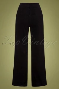 Vixen 70s Blith Corduroy Trousers In Black 4 Vixen 70s Blith Corduroy Trousers In Black - Image 2