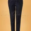 50s Rebel Kate High Waist Denim Pants In Blue