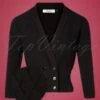 50s Emily Cardigan In Black -King Louie Shop 188943 Banned 34615 Cardigan Black Buttons 11032020 003Z category