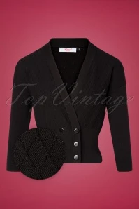 50s Emily Cardigan In Black