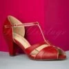 40s Penelope Peeptoe Pumps In Red -King Louie Shop 198876 Chelsea Crew 36560 Penelope Tstrap Heels Sandals Gold 20s 20210416 0007 W category