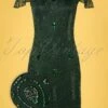 20s Downton Abbey Flapper Dress In Green