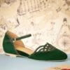 50s Serpente Flats In Emerald Green -King Louie Shop 201413 Charlie Stone 39072 Corvo Flats Green Emerald Serpente Magical 052821 00022 W category