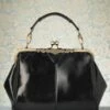 20s Vintage Frame Kisslock Clasp Bag In Black -King Louie Shop 202785 Kaytie 13378 Vintage 20s Frame Kisslock Clasp Bag Black 06282021 00019 W category
