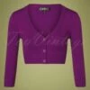 50s Shela Cropped Cardigan In Purple -King Louie Shop 202976 Mak Sweater 39565 Cardigan Purple Short 07302020 004W category