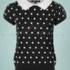 60s Kristen Polkadot Sweater In Black And White -King Louie Shop 203004 Mak Sweater Black Polkadot Shirt 113 27 39579 20180222 0002W category