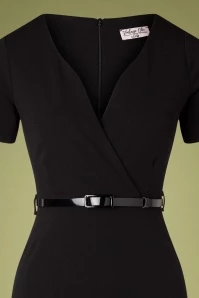 50s Demi Pencil Dress In Black 5 50s Demi Pencil Dress In Black - Image 3