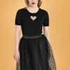 Bunny 50s Amandine Swing Skirt In Black -King Louie Shop 204692 Bunny 39498 Amandine Skirt Black20210817 020LW category